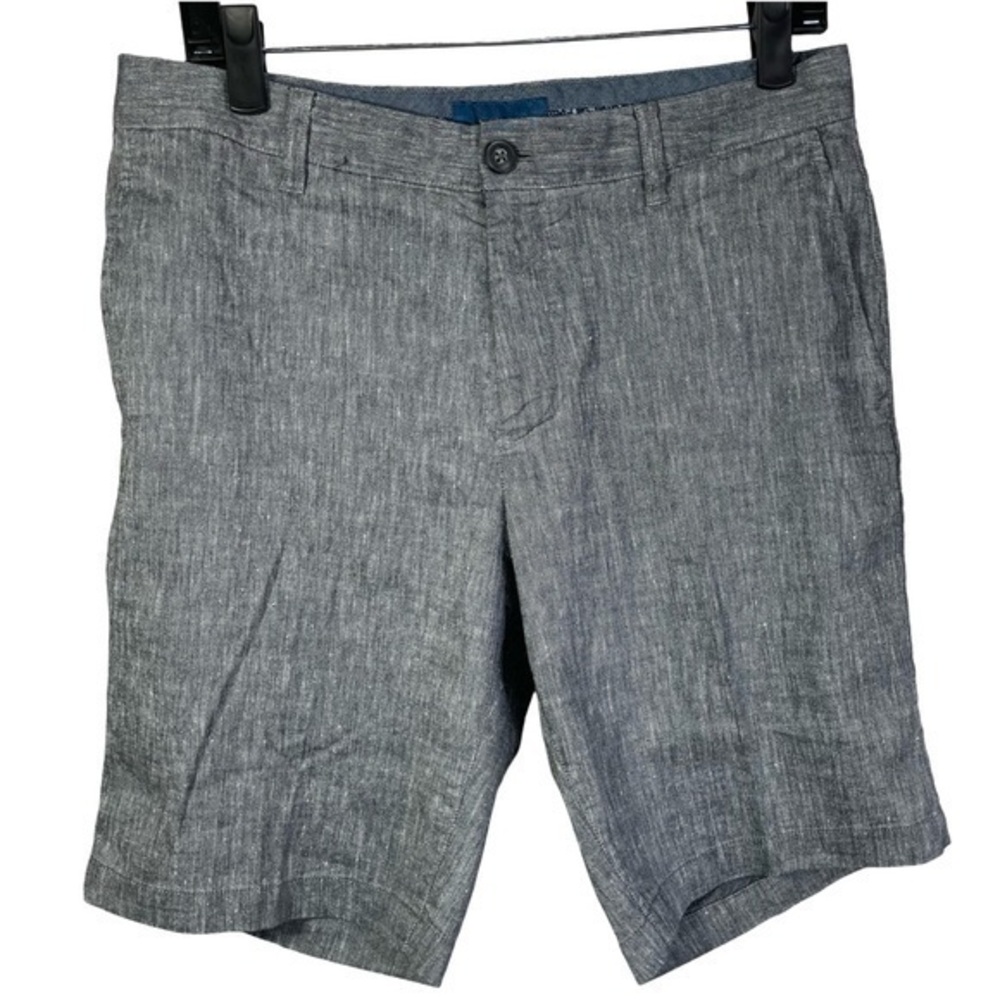 Fairlane Mens Linen Blend Shorts Size 33 Color Gray